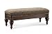 Accent Seating Collection Bench: Rich Wood/Leopard