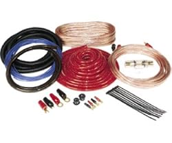 Raptor PKRD3 1500 Watt Installation 4 Gauge Red / Black /RCAs Amplifier Kit