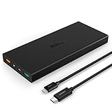 [Quick Charge 2.0対応]Aukey モバイルバッテリー 16000mAh Power Bank 超急速充電対応 Qualcomm認証済 Micro 急速充電用USBケーブル(20cm)+USB-A to USB-Cケーブル(1m)付属 PB-Y2 （ブラック）