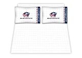 Best Quality Micro Fiber Sheet Set - Columbus Blue Jackets NHL /Color White Size Queen