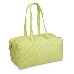Olive n Figs Quilted Duffle Bag - Lime