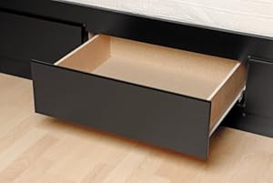 Prepac Sonoma Black Queen Platform Storage Bed with 6 Drawers Prepac Sonoma Black Queen Platform Storage Bed with 6 Drawers