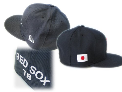【ニューエラ　MLB(MajorLeagueBaseball)◇正規品】メジャーリーグブランド　BOSTON RED SOX◆松坂大輔サインキャップ★ネイビー