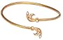 Womens Cuff Bracelets Gold Plated Cubic Zirconia Costume Jewelry in Indian-Style
