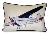 Thro Ltd. Airplane Applique Pillow, Multi