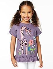 Pure Cotton Giraffe Print T-Shirt
