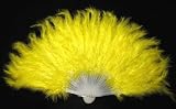 Feather Fans - 22 x 11 Yellow Fan - QL10