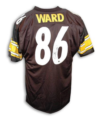 Hines Ward Autographed Pittsburgh Steelers Black Throwback Jersey
