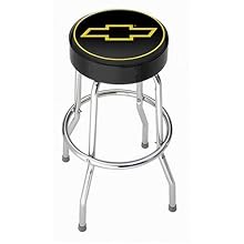 Chevy Gold Bowtie Garage Stool