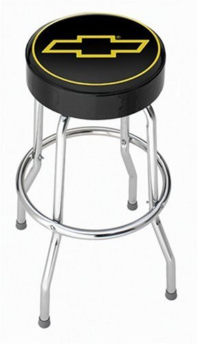 Chevy Gold Bowtie Garage Stool