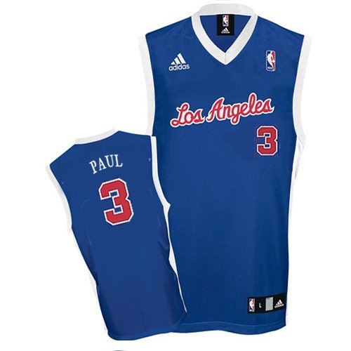 Chris Paul #3 Adidas Los Angeles Clippers Blue Replica Jersey