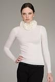 Valentino Red Rosette Off White Sweater