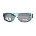 Womens Polarized Fit Over Glasses Rhinestone Sunglasses Oval Rectangular