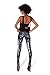 QZUnique Women's Black Eye Print Ankle Length Elastic Sexy Tights Leggings,Black Eye,One Size