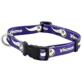 Minnesota Vikings Adjustable Pet Dog Collar (Large)