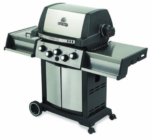 Broil King 987747 Sovereign 90 Natural Gas Grill with Side Burner and Rear Rotisserie