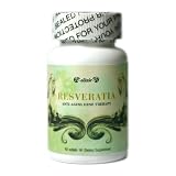Resveratia(Potent Pure Trans-Resvertrol plus Muscadine,120mg) Calorie restriction,boost immunity,improves energy