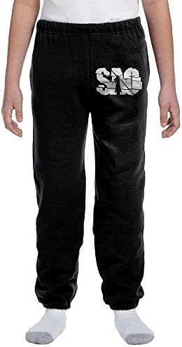 Doopant Youth Sweatpants Jogger Pants Without Pockets-SAO Black