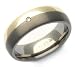 Kit Heath Men's Ring Mens Jewellery - 6mm, Titanium and Gold Diamond ring