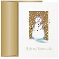 Snowman with Stars Boxed Christmas Card