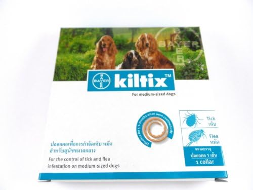 Kiltix Dog Collar Tick Flea 5 Months Medium Size Infestation
