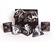 Black Marble 7-piece Dice Set