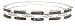 Sterling Silver Black and White Diamond Bangle Bracelet (1 1/2 cttw)
