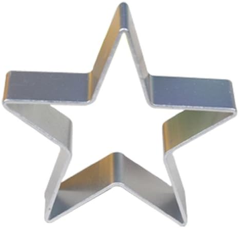 Wocuz Baking Cookie Cutter Aluminum Pentagram Shape Cutter Cut Outs Mold for Party 10 Pcs