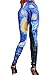 Womens Vincent Van Gogh Printed Leggings Starry Night Printed Tights Yoga Pants