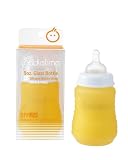 Coddletime Borosilicate (Laboratory Grade) Glass Bottle with Silicone Bottle Wrap, Orange