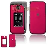 Samsung Alias 2 U750 Cell Phone Rose Pink Rubber Feel Protective Case Facep ....