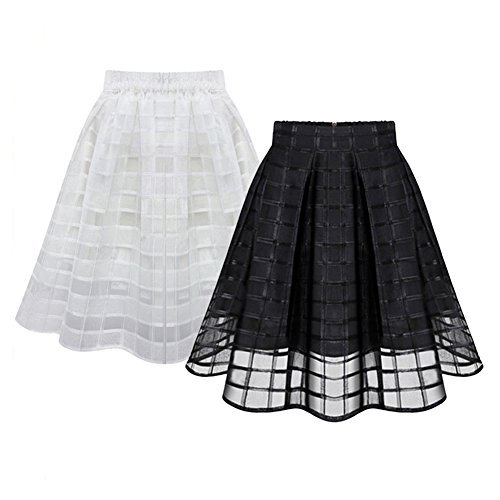 MIOIM シンプル フレア スカート ミニ レディース 女の子 可愛い プリーツ ハイウエスト 美脚 ヴィンテージ ショート チュチュスカート