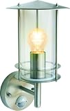 Byron Elro RVS10P GLS / 13W ES Stainless Steel Wall Light with PIR Motion Detector,60w