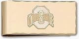Ohio State Buckeyes 5/8 Gold Plated Athletic O on Gold Plated Money Clip