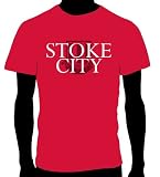Stoke City Essential Logo Soccer Tee, Adult X-Large - Red