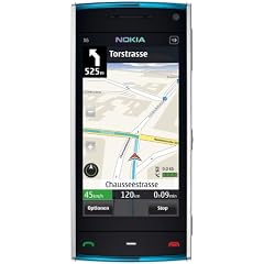 Nokia X6 32GB Comes with Music Smartphone (GPS, WLAN, UMTS, 5 MP, Ovi Karten, kostenlose Musik, Stereo-Headset) white blue