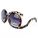 Xinhuaya Women Oversized Sunglasses Square Frame Bent Leg Shades Eyeglasses Goggles