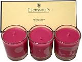 Pecksniffs Fragrant Cranberry Candle Trio Collection From England