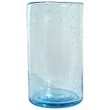 Aqua Bubble Glass Tumbler