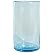 Aqua Bubble Glass Tumbler