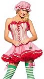 Sexy Adult Womens Halloween Costumes Strawberry Shortcake 1980s Dress Costume Theme Party Outfit