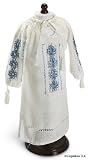 Heirloom Blue Dolls Nightgown ~ Hand Made in Romania for all 18