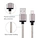 Sunnest 2 Pack 6ft 8 Pin Lightning Cable with Aluminum Connector Extra Long Nylon Braided Syncing and Charging Cord Wire for iphone 6s, 6s plus, 6plus, 6,5s 5c 5,iPad Mini, Air,iPad5,iPod on iOS9