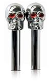 Custom Accessories 16214 Door Lock Knobs Skull Style 2 Pack
