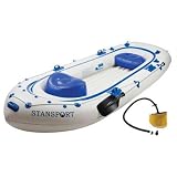 10Ft 4 Man Row Boat Fishing Boat Inflatable Raft Ten Foot Camping Dinghy