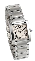 Cartier Midsize Tank Francaise Stainless Steel Watch #W51011Q3