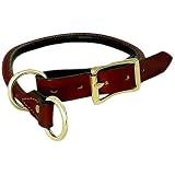 41ipKbpHGlL. SL160  Mendota Rolled English Bridle Leather Slip Collar (Size=24)