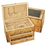 SELENE JEWELRY CHEST - SELENE BIRDS EYE MAPLE JEWELRY CHEST