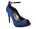 MICRO FIBER SUEDE PEEP TOE HEEL