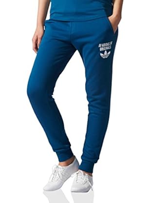 adidas Pantalón Regular Cuffed (Azul)